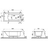 Акриловая ванна VITRA NEON 150x70 см 52510001000