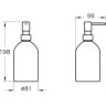 Диспенсер для жидкого мыла VITRA ORIGIN, матовый черный A4489136