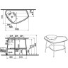 Керамическая столешница под раковину VITRA PLURAL 100 см, цвет матовый белый, левосторонняя 62571