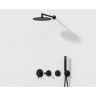Набор встроенной душевой системы VITRA ORIGIN, матовый черный A4926636EXP